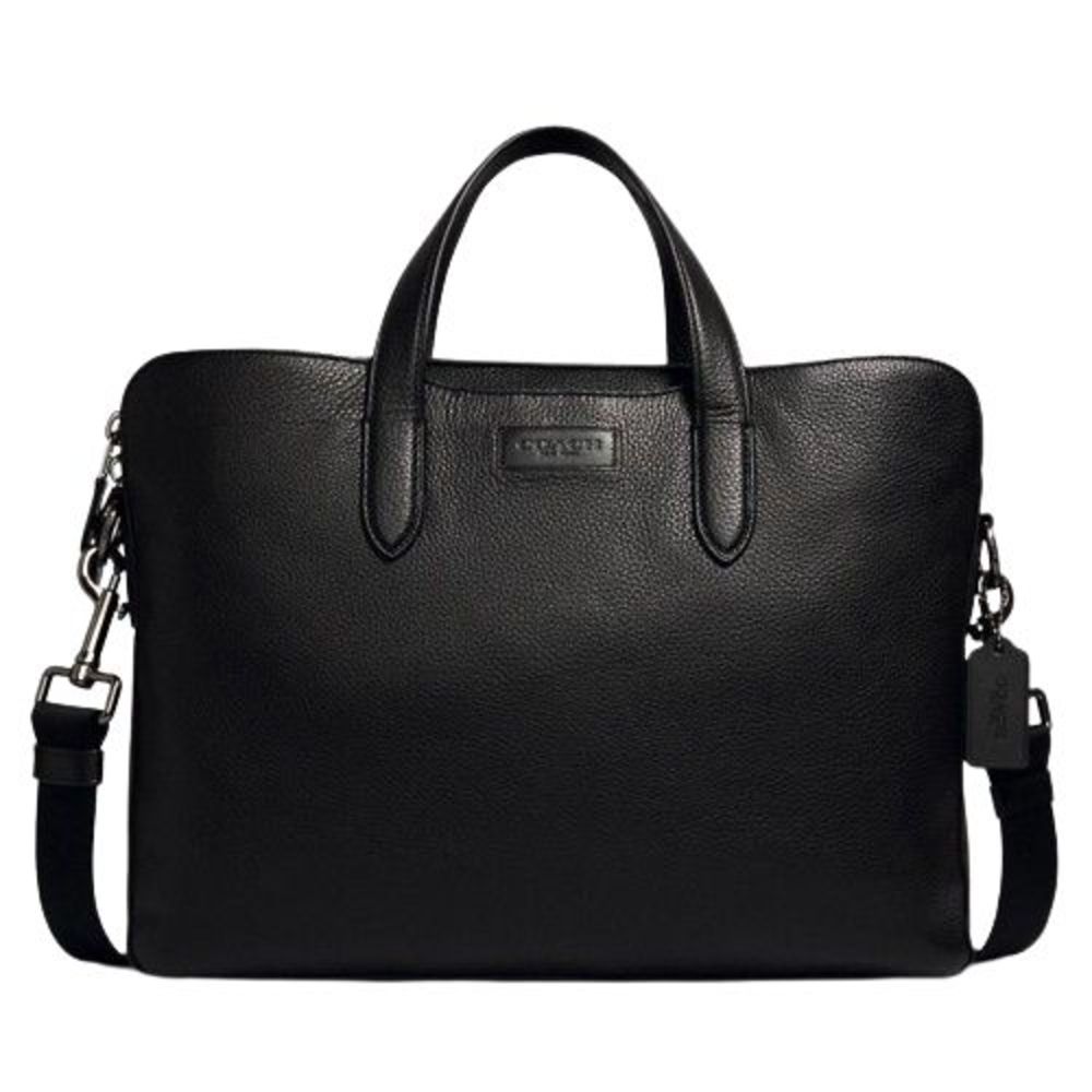 Coach Black Leather Briefcase